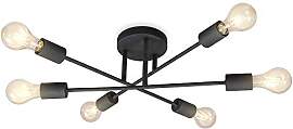 B.K.Licht - Deckenlampe mit E27 Fassung, max. 40