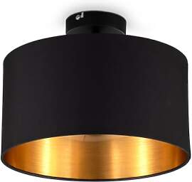 B.K.Licht - Deckenlampe mit Lampenschirm aus