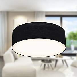B.K.Licht - Deckenlampe mit Lampenschirm aus