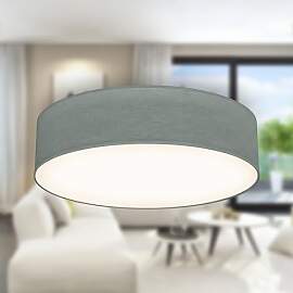 B.K.Licht - Deckenlampe mit Lampenschirm aus