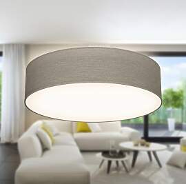B.K.Licht - Deckenlampe mit Lampenschirm aus