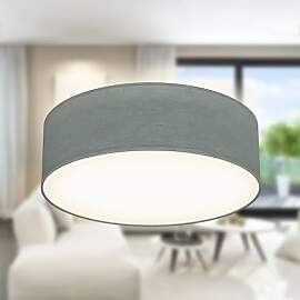 B.K.Licht - Deckenlampe mit Lampenschirm aus