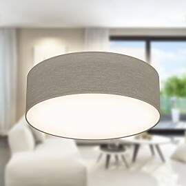 B.K.Licht - Deckenlampe mit Lampenschirm aus