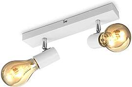 B.K.Licht - Deckenlampe schwenkbar, E27 Fassung,