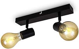 B.K.Licht - Deckenlampe schwenkbar, E27 Fassung,