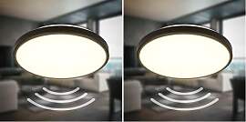 B.K.Licht - LED Deckenlampe mit Bewegungsmelder 3m 