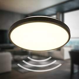 B.K.Licht - LED Deckenlampe mit Bewegungsmelder 3m 