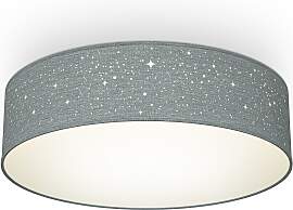 B.K.LICHT LED Deckenleuchte, grau (grau glitzer),