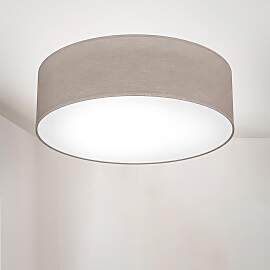 B.K.LICHT LED Deckenleuchte, grau (taupe), 1, Ø
