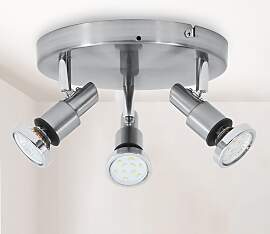 B.K.LICHT LED Deckenspot "Aurel", silber 