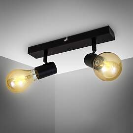 B.K.LICHT LED Deckenspots, schwarz, 2, H: 11cm,