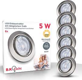 B.K.LICHT LED Einbauleuchte "6er Set