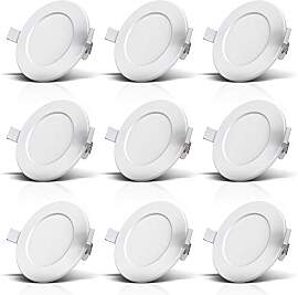 B.K.Licht - LED Einbaustrahler 9er Set in weiß -