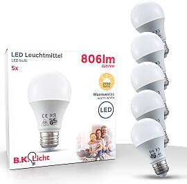 B.K.LICHT LED-Leuchtmittel, Energieeffizienz: F