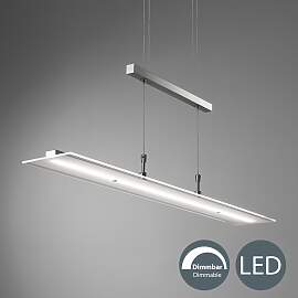 B.K.LICHT LED Pendelleuchte, silber
