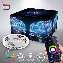 B.K.LICHT LED-Streifen, schwarz, Dioden 60 Stk.,