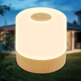 B.K.Licht - Mini LED Tischlampe kabellos IP44 mit