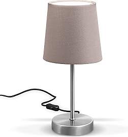 B.K.Licht - Nachttischlampe mit Kabelschalter, E14 