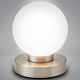 B.K.Licht - Nachttischlampe mit Touch, Dimmbar,