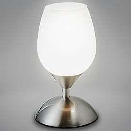 B.K.Licht - Nachttischlampe mit Touch, Dimmbar,