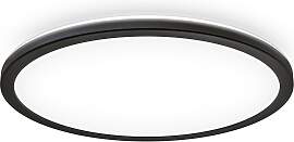 B.K.LICHT Panel, schwarz, 1, Ø 42cm H: 2,9cm, 1