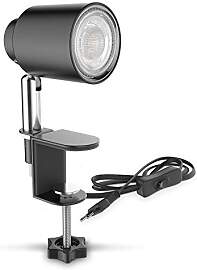 B.K.Licht - Schreibtischlampe mit Kabelschalter,