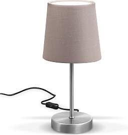 B.K.LICHT Tischleuchte, grau (taupe), 1, Ø 10cm