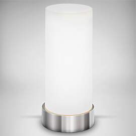 B.K.LICHT Tischleuchte "Isa", weiß, 1,