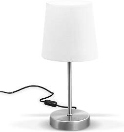 B.K.LICHT Tischleuchte, weiß, 1, Ø 10cm H: