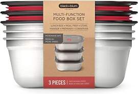 BLACK + BLUM Multifunktions Lunchbox Edelstahl Set 