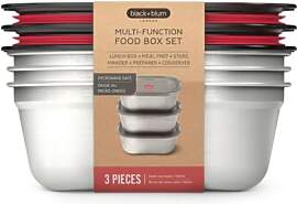 BLACK + BLUM Multifunktions Lunchbox Edelstahl Set 