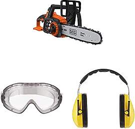 Black+Decker 18V Akku-Kettensäge GKC1825LB, 25 cm 