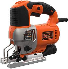 Black+Decker Elektronik-Pendelhub-Stichsäge (650
