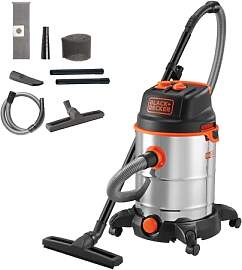 BLACK+DECKER Nass und Trockensauger BXVC30XTDE mit 