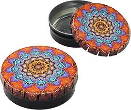 Black Leaf - Click Clack Dose Mandala blau