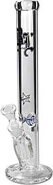 Black Leaf Zylinder Glas-Bong| Wandstärke von 9mm 