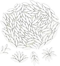 Blatt Blütenblatt Keramik Mosaik Fliesen zum
