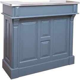 Blaue Bartheke im Landhausstil 120 cm