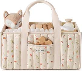 Blissful Diary Wickeltisch-Organizer, Wickelkorb