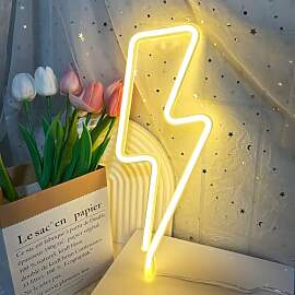 Blitz Neon Schild, LED Neon Schilder für