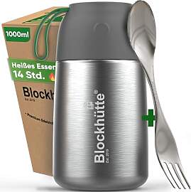 Blockhütte Thermobehälter für Essen 1 Liter