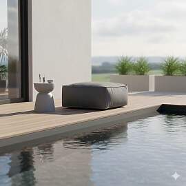 Blomus Grow Loungehocker Kunstfaser