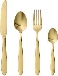 Bloomingville Besteck-Set Frea Gold 4-teilig  von