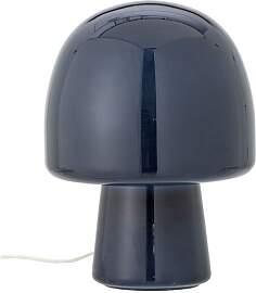 Bloomingville Blaue Glas-Tischlampe, E27, 1