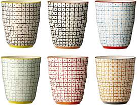 Bloomingville Carla Becher Tasse 20cl 6er-Set  von 
