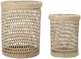 Bloomingville Körbe aus Seegras beige, 2er-Set,