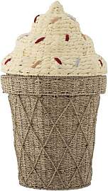 Bloomingville Korb aus Wasserhyazinthe beige, mit