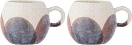 Bloomingville Paula Tasse 275 ml, Steingut, D9 cm, 
