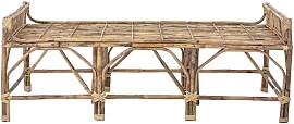 Bloomingville Rattan-Bank braun, 2-sitzig -