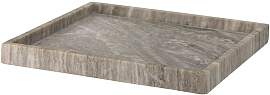 Bloomingville Tablett aus braunem Marmor -